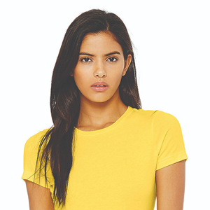 Camiseta amarilla ajustada para mujer, camiseta informal ligera de algodón, camiseta elegante de verano para mujer de OVERSEAS SPORTS - Product Image 4