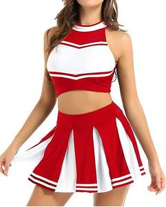 Meilleures nouveautés 2024, tendances, uniformes de cheerleading pour femmes adultes, strass, impression par transfert thermique, 100% polyester, OEM - Product Image 5
