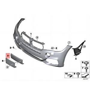 Support de <span class=keywords><strong>plaque</strong></span> d'immatriculation OEM 51118053898 pour <span class=keywords><strong>BMW</strong></span> X5 F15 2013-2018 - Product Image 6