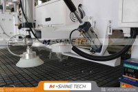 Routeur CNC 5 axes multifonction avec système ATC Syntec, changeur d'outils automatique, routeur CNC pour le bois, machine de sculpture sur bois CNC