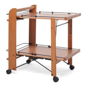 Foppapedretti Walnut Food <b>Trolley</b> Kitchen Storage <b>Trolley</b> <b>Serving</b> Cart - Product Image 1
