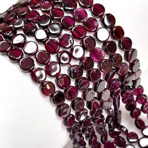 สร้อยคอลูกปัดโกเมนรูปเหรียญขนาดใหญ่สร้อยคอลูกปัดโกเมนสำหรับทำเครื่องประดับสร้อยคอลูกปัด - Product Image 2