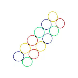 Anneaux d'entraînement d'agilité de qualité supérieure, best-seller (lot de 12 anneaux) - Multicolore - Product Image 1
