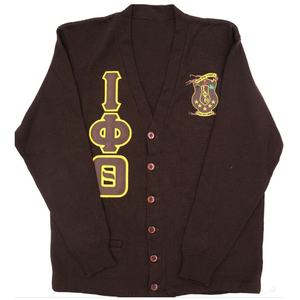 Wholesale Greek Wear <b>Cardigan</b> <b>Sweater</b> Style With Custom Colour & Embroidery Knit Sorority University College <b>Sweater</b> Unisex - Product Image 1