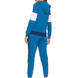 Ensemble de survêtement moderne pour femme, hiver, uni, col montant, tissu doux 100% coton, deux pièces, décontracté, pour tous les jours et les voyages - Product Image 2