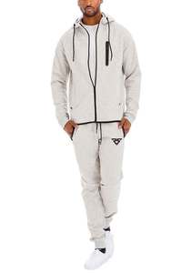 High Quality Slim Fit Cotton <b>Jogging</b> <b>Suit</b> for Men Custom Logo Design with Zipper Luxury Sports Sweatsuit for Gym Use - Product Image 6
