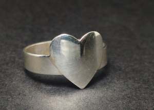 Anillos apilables de corazón de plata de estilo bohemio al por mayor Idea de regalo de joyería de boda hecha a mano para ella - Product Image 3