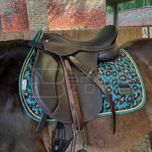 Gran oferta, accesorios ecuestres Premium, almohadillas para sillín de tela de algodón sostenible, forro polar, impresión por sublimación a caballo - Product Image 2