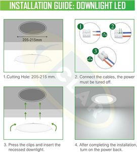 Clar-ultra Slim nhôm lõm LED Spotlight 20 Wát hiệu quả cao downlight cho trần nhà - Product Image 2