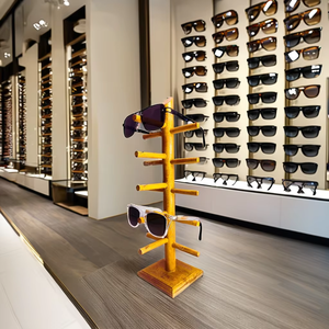 Présentoir de magasin optique Présentoir à lunettes en bois Présentoir à lunettes Table de réception - Product Image 1