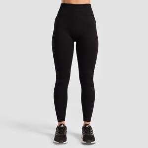 กางเกงเลกกิ้ง Velocity Flex Seamless แบบไร้ตะเข็บ ดีไซน์สั่งทำ สีดำ เอวสูง ระบายอากาศได้ดี ผลิตจากผ้าสแปนเด็กซ์/ไนลอน มีไซส์พลัส XXL และ XS - Product Image 2