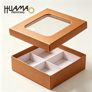 Boîte cadeau rigide personnalisée haut de gamme avec estampage à chaud et compartiments pour l'emballage d'un coffret cadeau de grains de café - Product Image 4