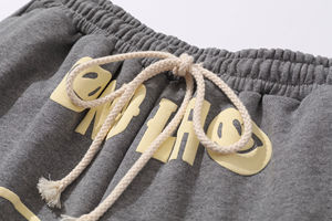 Pantalones Cortos Deportivos Personalizados Vintage 100% Algodón para Hombre con Estampado 3D en Relieve - Product Image 5