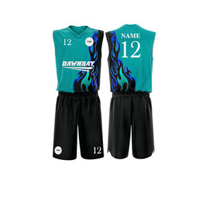 Custom Sublimated <b>Basketball</b> Jersey Set Quick Dry Breathable Polyester Jersey And <b>Shorts</b> Team Sportswear For <b>Men</b> Women Youth - Product Image 3
