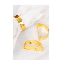 Porte-serviettes de conception la plus récente, porte-mouchoirs plaqué or, anneau à serviettes pour la décoration de la table de l'hôtel, du restaurant, accessoires d'utilisation - Product Image 2