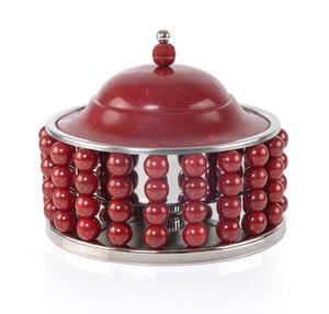 Azul acabado Metal Hotpot resina acabado hecho a mano diseñador cazuela Hotel suministros venta al por mayor Metal calentador de alimentos - Product Image 3