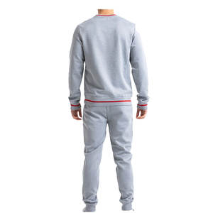Jogger personnalisé 2 pièces unisexe survêtements coton col rond grande taille femmes pulls à capuche sweats ensemble - Product Image 3