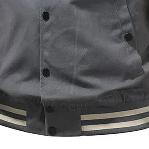 Grace Collection แจ็กเก็ตขนแกะ100% สำหรับผู้ชาย, แจ็กเก็ตคอปกตั้งปรับแต่งได้เต็มที่สำหรับคอลเลกชันฤดูหนาว - Product Image 6