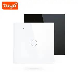 Prix usine EU Light Wall Touch Screen Switch 1CH WIFI Tuya Smart Touch Switch 1 Gang Switch pour la maison Lampes PST-WT-E1