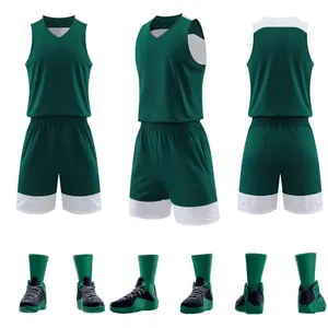 Camiseta sin mangas personalizada para hombre/niños, camiseta de baloncesto, 100% poliéster, uniformes profesionales transpirables - Product Image 2