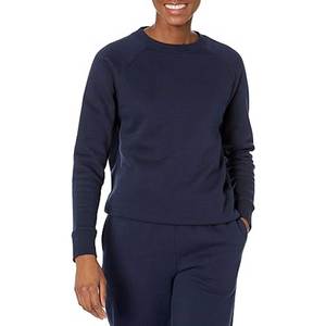 เสื้อสเวตเตอร์คอกลมผ้าฝ้ายธรรมดาปักลายเสื้อกีฬา - Product Image 5