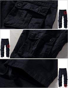 Men's Lightweight High Cotton Canvas Ripstop <b>Cargo</b> <b>Work</b> <b>Pants</b> Big Tall Construction Utility Safety Embroidered High Drawstring - Product Image 5