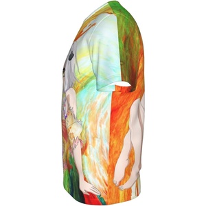 T-shirt à sublimation avec logo personnalisé de haute qualité T-shirt uni vierge surdimensionné 100% polyester T-shirt unisexe personnalisé pour hommes - Product Image 5