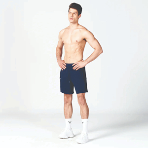 กางเกงขาสั้นยางแบบยืดได้ 4 ทิศทางผ้าน้ําหนักเบาผ้างานของกองทัพเรือพร้อมเข็มขัดผ้ายางและข้อมือขอบ - Product Image 2