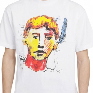 Camiseta de algodón con estampado personalizado, camisa de cuello redondo, 100% - Product Image 4