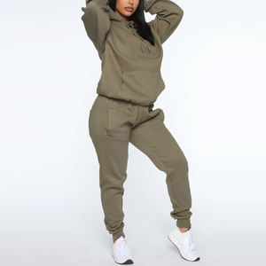 Casual Sportswear Long Sleeve <b>Women</b> <b>Sweatpants</b> and Hoodie Set Sweat 2 Piece TrackSuit <b>Women</b> - Product Image 1