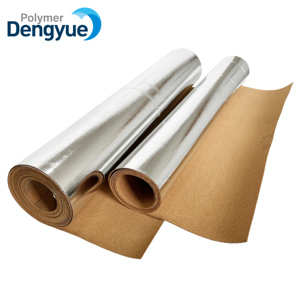 250kg/m3 Piso Aislamiento térmico Absorción acústica <span class=keywords><strong>Corcho</strong></span> Underlay con papel <span class=keywords><strong>de</strong></span> aluminio - Product Image 1