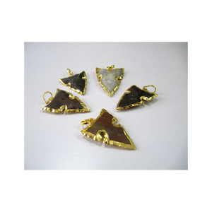 Colgante Galvanizado de Punta de Flecha de Latón Vintage para Niños-Entrega Global de Serenidad y Paz - Product Image 2