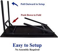 Bureau portable pliable en métal – Conception ergonomique pour le travail à domicile, le bureau, l'étude, l'écriture et le jeu