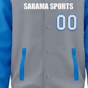 Wholesale Blank Letterman Varsity Jacket Custom Men College Baseball Hooded Jackets Plus Size Men's Jackets & <b>Coats</b> for Men - Product Image 3
