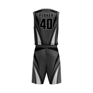 Conjunto de camiseta y pantalones cortos de baloncesto personalizados de primera calidad para hombres, tela de malla transpirable para jóvenes, ideal para entrenamiento y ropa de torneo - Product Image 2