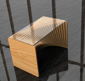 Mesa de centro paramétrica contemporánea Asteris, muebles llamativos de diseño extraíble único para decoración del hogar moderno - Product Image 4