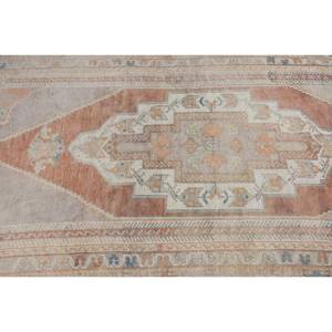 Tapis bohème en laine beige orange de grande surface 3.9x8.9 pieds classique style turc motif patchwork latex pour adolescents adultes tapis de chambre - Product Image 5