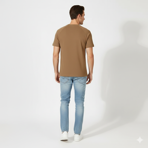 New Summer Printed Plus Size Blank Front Casual Cotton Mens T <b>Shirts</b> 220gsm Short Sleeve Drop Shoulder <b>Waffle</b> Quick Dry - Product Image 2