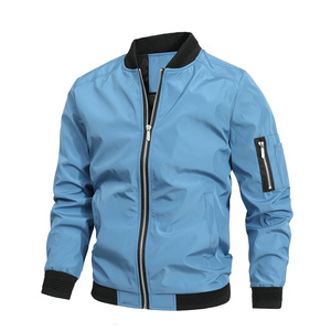 Custom Street Style Windproof Breathable Custom Wholesale Blank Bomber <b>Jacket</b> - Product Image 2
