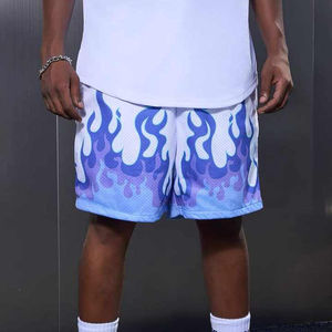 Pantalones cortos de baloncesto con logotipo personalizado al por mayor, de alta calidad, transpirables, personalizados, sublimación, diseño universal, estilo informal, pantalones cortos de malla - Product Image 6