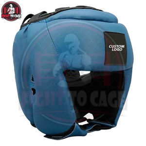 Protège-tête de boxe en cuir avec rembourrage en mousse haute densité, protection des joues et du menton, équipement d'entraînement, protège-bouche confortable à grande ouverture - Product Image 3