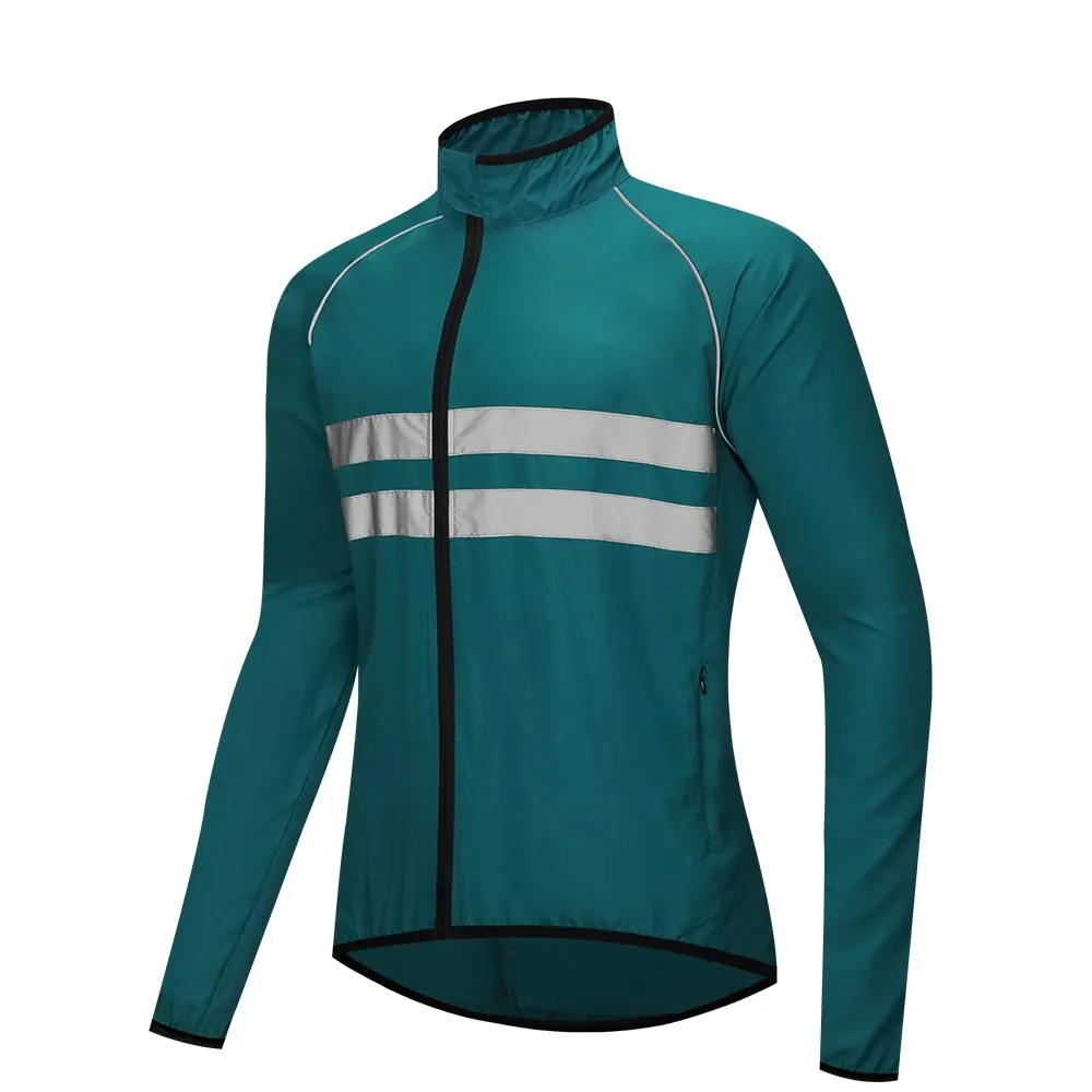 Customized Spring Autumn Men's Windbreaker Waterproof Outwear Fashion Reflective Design Casual Jacket Men Plus Size Coats