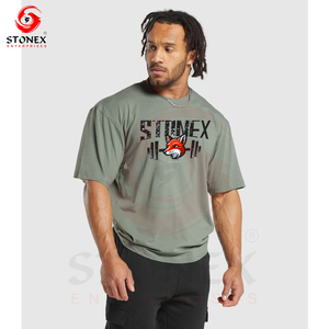 T-shirt de sport imprimé pour homme, idéal pour la gym, l'entraînement et le fitness, séchage rapide, vêtements de sport, commande en gros, service OEM - Product Image 3