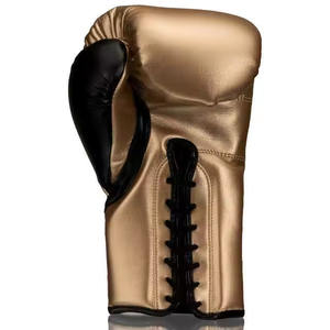 Gants de boxe en cuir de peau de vache véritable personnalisés multicolores durables et confortables pour le combat et l'entraînement professionnels - Product Image 5