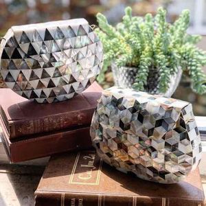 Stylish Women's MOP Eco-Friendly Handmade Modern Party Clutch <b>Handbag</b> Pearl Color <b>for</b> Brides Daily Use <b>Wedding</b>-TIMELESS CRAFT - Product Image 4