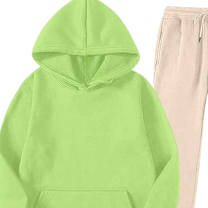 Conjunto Deportivo Premium de Felpa Lisa para Hombre, Sudadera con Capucha Suave y Pantalones Deportivos, Ropa Casual de Invierno, Venta al por Mayor de Fábrica, Personalizable OEM - Product Image 5