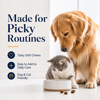 Complément Multivitaminé Canin et Félin pour Articulations, Peau, Pelage et Immunité – Friandises Tendres à Croquer – Approvisionnement en Gros – Nutrition Quotidienne pour Animaux de Compagnie