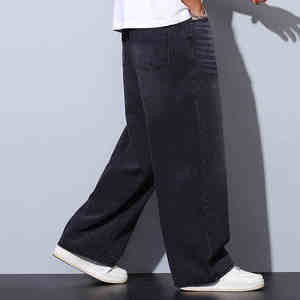 Pantalon en denim surdimensionné à la mode fabriqué en usine Pantalon en denim d'été léger de qualité supérieure pour hommes - Product Image 4