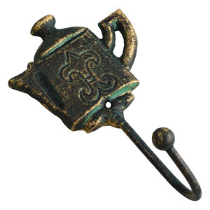 Porte-manteau mural en métal pour la décoration intérieure, finition peinte à l'aspect brut, idéal pour suspendre vêtements, manteaux, chapeaux et clés - Product Image 3