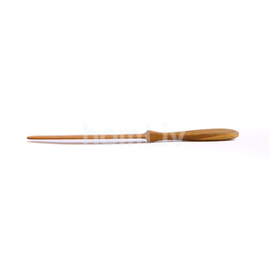 Cuchillo de mesa decorativo de madera de teca natural, hecho a mano, de madera maciza sostenible, cubertería de madera para cocina, vajilla. - Product Image 6